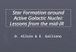 Star Formation around Active Galactic Nuclei: Lessons from the mid-IR D. Alloin & E. Galliano