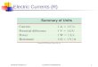 General Physics 2Current & Resistance1 Electric Currents (R)