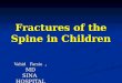 Fractures of the Spine in Children Vahid Farsio, MD SINA HOSPITAL