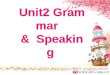 Unit2 Grammar & Speaking Unit2 Grammar & Speaking