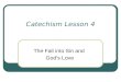Catechism Lesson 4 The Fall into Sin and God’s Love
