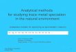 Ana BANICA Prøveforelesning 2006 1 Analytical methods for studying trace metal speciation in the natural environment (Analytiske metoder for speciering