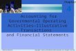 Accounting for Governmental Operating Activities—Illustrative Transactions and Financial Statements Chapter 4 McGraw-Hill/Irwin Copyright © 2013 by The
