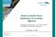 How to Build Your Business in a Down Market Vestment Advisors 7935 Stone Creek Drive #120 Chanhassen, MN 55317 (952) 401-1045 