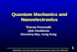 Quantum Mechanics and Nanoelectronics Thomas Prevenslik QED Radiations Discovery Bay, Hong Kong ICMON 2011 : Inter.l Conf. Micro, Opto, Nanoelectronics,