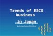 Trends of ESCO business in Japan Hidetoshi Nakagami Jyukankyo Research Institute