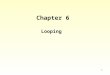 1 Chapter 6 Looping. 2 Chapter 6 Topics l While Statement Syntax l Count-Controlled Loops l Event-Controlled Loops l Using the End-of-File Condition to