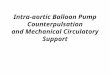 Intra-aortic Balloon Pump Counterpulsation and Mechanical Circulatory Support