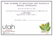 Utah Academy of Nutrition and Dietetics Annual Conference March 20 th and March 21 st 2014 Continuing Professional Education Certificate of Completion
