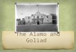 The Alamo and Goliad. A clash of armies When Cos surrendered the Alamo, Santa Anna furious Santa Anna determined to punish them Texans wasted time at