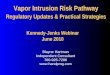Vapor Intrusion Risk Pathway Regulatory Updates & Practical Strategies Blayne Hartman Independent Consultant 760-925-7206  Kennedy-Jenks