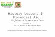 History Lessons in Financial Aid: No fairies or leprechauns here presented by Julie Meyer & Michelle Mohn Special thanks to Dave Rice in researching and