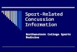 Sport-Related Concussion Information Northwestern College Sports Medicine