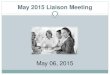 May 2015 Liaison Meeting May 06, 2015. Announcements & Discussion Summer Upgrade – to Symphony 3.5 If WF installed under (each) user login to the computer,