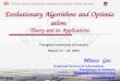 Graduate School of Information, Production and Systems, Waseda University Evolutionary Algorithms and Optimization : Theory and its Applications Tsinghua