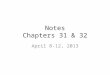 Notes Chapters 31 & 32 April 8-12, 2013. Causes of the Great Depression Industry producing more than they were selling (overproduction) – Leads to reduced