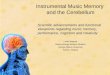 Instrumental Music Memory and the Cerebellum Scientific advancements and functional viewpoints regarding music memory, performance, cognition and creativity