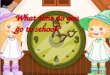 英才网 What time do you go to school?
