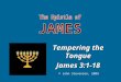 Tempering the Tongue James 3:1-18 © John Stevenson, 2009
