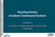 Nursing Home Incident Command System Module 4 Tool Kit: Guidebook, JAS, Forms, and IPGs/IRGs