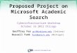 Https://portal.futuregrid.org Proposed Project on Microsoft Academic Search Cyberinfrastructure Workshop October 16 2012 Chicago Geoffrey Fox gcf@indiana.edu