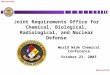 UNCLASSIFIED World Wide Chemical Conference October 23, 2003 Joint Requirements Office for Chemical, Biological, Radiological, and Nuclear Defense