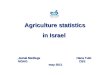Agriculture statistics in Israel in Israel Jamal Medlege Hana Tubi, MOAG CBS may 2011