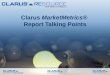 Clarus MarketMetrics® Report Talking Points. Median Price Report
