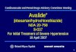 1 Avalide ® (irbesartan/hydrochlorothiazide) NDA 20-758 S-037 For Initial Treatment of Severe Hypertension Cardiovascular and Renal Drugs Advisory Committee