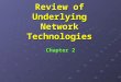 Review of Underlying Network Technologies Chapter 2