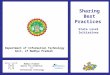 Madhya Pradesh Agency for Promotion of Information Technology Sharing Best Practices State Level Initiatives Department of Information Technology Govt