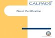 Direct Certification Direct Certification Training v2.0
