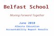Belfast School Moving Forward Together June 2010 Alberta Education Accountability Report Results