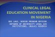 ODI LAGI, SENIOR PROGRAM OFFICER NETWORK OF UNIVERSITY LEGAL AID INSTITUTIONS, (NULAI) NIGERIA