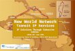 New World Network Transit IP Services IP Solutions Through Submarine Cables CANTO 20 th June 2006 Presented by Peter D Collins, CTO & EVP Operations