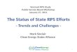 The Status of State RPS Efforts - Trends and Challenges - Mark Sinclair Clean Energy States Alliance 1 Vermont RPS Study Public Service Board Workshop