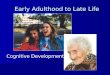 Cognitive Development Early Adulthood to Late Life