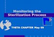 Monitoring the Sterilization Process THETA CHAPTER May 09