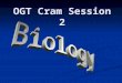 OGT Cram Session 2. Structure of Ecosystems/Levels of Organization Organism – individual living (biotic) thing Organism – individual living (biotic) thing