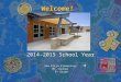 Welcome! 2014-2015 School Year San Elijo Elementary Mr. Gidner 2 nd Grade 2 nd Grade