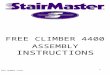 1 FREE CLIMBER 4400 ASSEMBLY INSTRUCTIONS PART NUMBER 27694