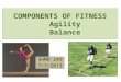 COMPONENTS OF FITNESS Agility Balance SHMD 249 7/3/2013