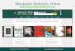 Macquarie Dictionary Online     Macquarie Dictionary Publishers