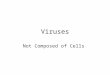 Viruses Not Composed of Cells. Characteristics Obligate intracellular parasites Single type of nucleic acid Protein coat Envelope