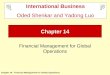 Chapter 14: Financial Management for Global Operations Chapter 14 Financial Management for Global Operations International Business Oded Shenkar and Yadong