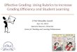 Effective Grading: Using Rubrics to Increase Grading Efficiency and Student Learning CTLE Moodle Lunch Apr. 03, 2014 Spencer Benson, Director Center for