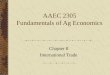 AAEC 2305 Fundamentals of Ag Economics Chapter 8 International Trade