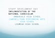 STAFF DEVELOMENT DAY IMPLEMENTATION OF THE NATIONAL CURRICULUM AMBARVALE HIGH SCHOOL CAMPBELLTOWN PERFORMING ARTS HIGH SCHOOL LEUMEAH HIGH SCHOOL