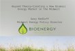 Beyond Theory—Creating a New Biomass Energy Market in the Midwest Gary Radloff Midwest Energy Policy Director