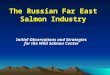 The Russian Far East Salmon Industry Initial Observations and Strategies for the Wild Salmon Center